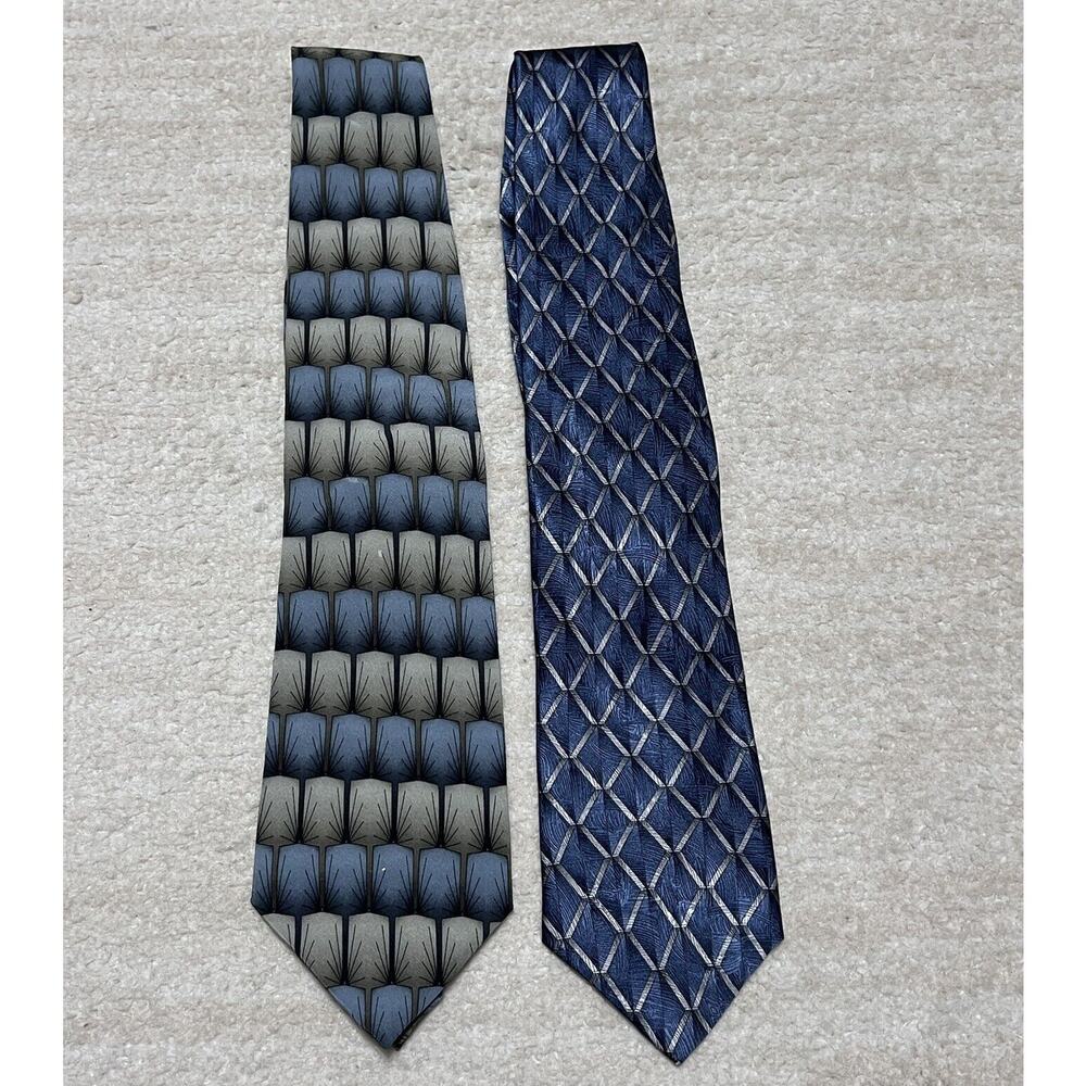 Vintage 1996 Grateful Dead Ties 100% Silk Geometric 58X3.5”